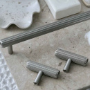 Knop T Rille - Rustfrit Look