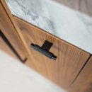 Knop T Arpa - Børstet Sort