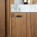 Knop T Arpa - Børstet Sort