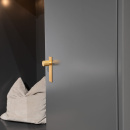 Knop Arpa/Bagplade - Børstet Messing