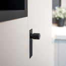 Knop T Arpa/Bagplade - Børstet Sort