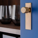 Knop Arpa/Bagplade - Antik Messing