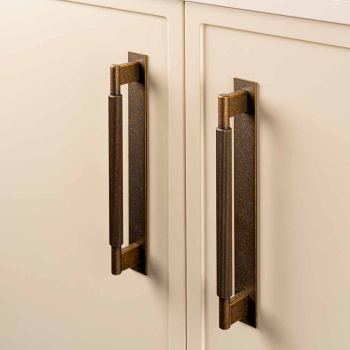Greb Arpa/Bagplade - 192mm - Antik Messing