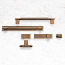 Greb Arpa/Bagplade - 192mm - Antik Messing