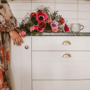 Skålgreb 3922 - 64mm - Poleret Messing