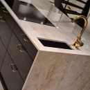 Greb Brohult M - 128mm - Poleret Messing/Sort