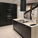 Greb Brohult M - 128mm - Poleret Messing/Sort