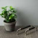 Greb Brohult M - 128mm - Poleret Messing/Sort