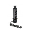 El-søjle 60mm 3stk 230V EU Stik – Sort
