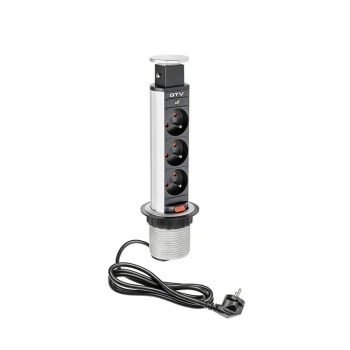 El-søjle 60mm 3stk 230V EU Stik – Sølv