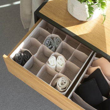 Opbevaringsboks med 16-rum - Beige