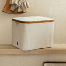 Opbevaringskurv Med Låg - Sand