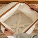 Opbevaringskurv Med Låg - Sand