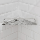 Hjørnehylde Match - Poleret Krom