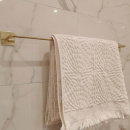 Base 200 Håndklædestang - Poleret Messing