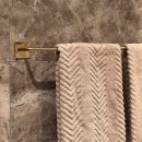 Base 200 Håndklædestang - Poleret Messing