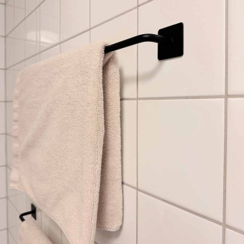 Base 200 Håndklædestang - Mat Sort
