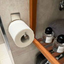 Base 200 Reservpapirholder - Børstet Rustfrit Stål Finish