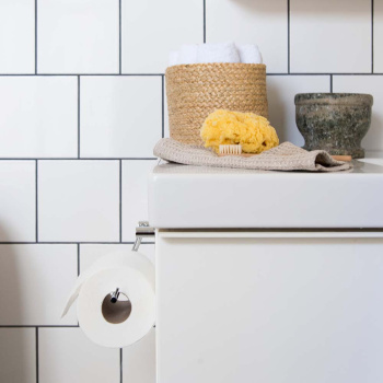 Base 200 Toiletrulleholder - Krom