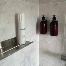 Brusehylde Base - Børstet Rustfrit Stål Finish