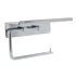 Base Toiletpapirholder Med Hylde - Krom Base Toiletpapirholder Med Hylde - Krom