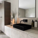 Base Sæbe Pumpeholder - Mat Sort