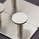 Håndklædekrog Base 210 2-Knage - Børstet Rustfrit Stål Finish