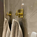 Håndklædekrog Base 220 1-Knage - Poleret Messing