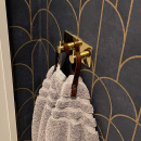 Håndklædekrog Base 220 2-Knage - Poleret Messing