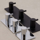 Håndklædekrog Base 220 3-Knage - Krom