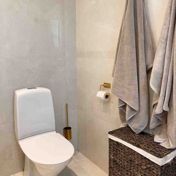 Solid Toiletbørste - Poleret Messing