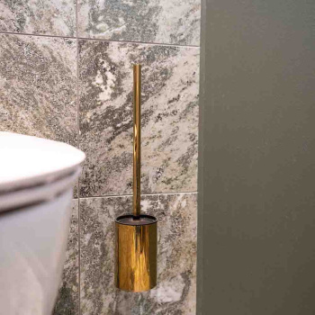 Solid Toiletbørste - Poleret Messing