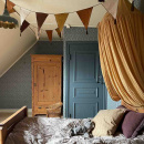 Dørhåndtag Balder - Krom/Sort Træ