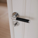 Dørhåndtag Koster - Krom/Sort