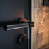 Dørhåndtak Helix 200 - Skandinavisk Standard - Sort