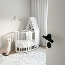 Dørhåndtag Riff - Skandinavisk Standard - Mat Sort