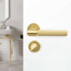 Toiletlåse R - Europeisk Standard - Børstet Messing