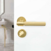 Toiletlåse R - Skandinavisk Standard - Børstet Messing