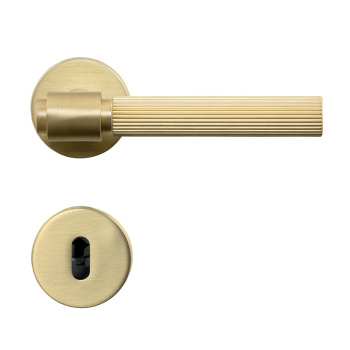 Dørhåndtag Helix 200 Stripe - Europæisk standard - Messing 