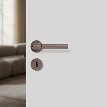 Dørhåndtag Helix 200 Plain - Mørk Bronze