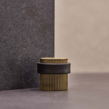 Dørstopper Helix Stripe - Antik Bronze