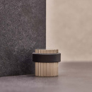 Dørstopper Helix Stripe - Rustfrit Stål Finish