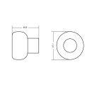 Dørstopper Buggy - Mat Sort