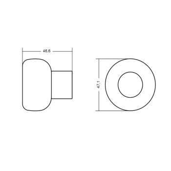 Dørstopper Buggy - Mat Sort