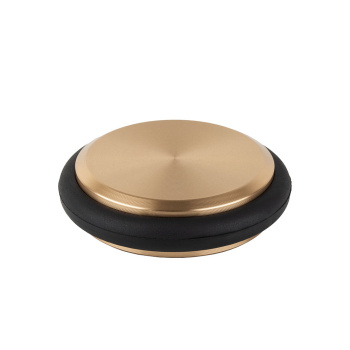 Dørstopper Low - 68mm - Børstet Messing