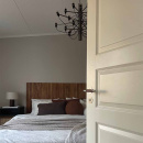 Dørhåndtag Kastrup - Rustfrit Stål Finish/Brun Læder