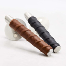 Dørhåndtag Kastrup - Rustfrit Stål Finish/Sort Læder