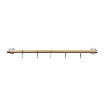 Køkkenstang Aveny - 600mm - Komplet - Eg/Børstet Rustfrit
