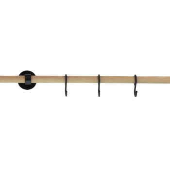 Forlængerstang Aveny - 600mm - Eg/Mat Sort