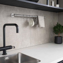 Køkkenstang Aveny - 600mm - Komplet - Børstet Rustfrit